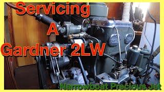 Narrowboat Refit #77  Servicing A Gardner 2LW on Narrowboat Precious Jet