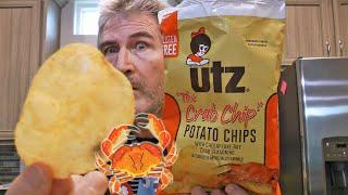 Utz CHESAPEAKE BAY CRAB CHIPS Potato Chips Review 