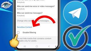 HABILITAR contenido sensible en Telegram (iOS y Android)