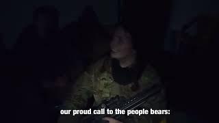 AZOV Regiment 21-year old Kateryna ‘Ptashka’ singing March of Ukrainian Nationalists.