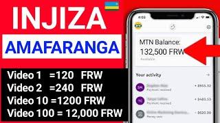 APP 5! Ubu Wareba Video Ukinjiza AMAFARANGA !|NTA Gishoro! ! Uko Wakorera Amafaranga online