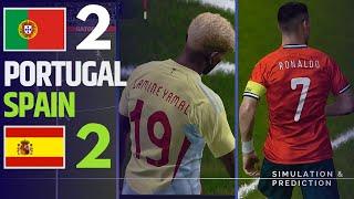 Portugal 2-2 Spain Match Highlights • Penalty Shootout  Final 2025 Simulation/Recreation