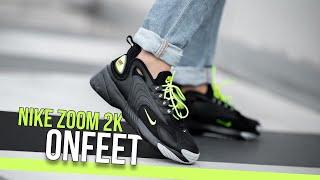 Onfeet Nike Zoom 2K Black Green (AO0269-008) Review | sneakers.by