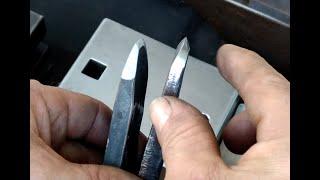 A Better Hot Cutting/Slitting Chisel (uneven bevel) Edge