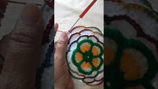 Wow  new motif flower #sakhisaheli115 #crochet #amigurumitutorial #crochetflower #knitting #flower
