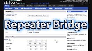 DD-WRT Repeater Bridged Mode Setup