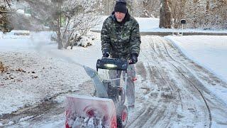 My PowerSmart Snowblower First Time Use!