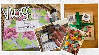 Vlog: Готовлю «Ризотто»/ сладкий бокс от Мармеладыча и бокс с косметикой  Royal Samples