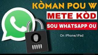 KÒMAN POU W METE KÒD SOU WHATSAPP OU