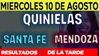 Resultados Quinielas Vespertinas de Santa Fe y Mendoza, Miércoles 10 de Agosto