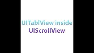 UITableView with self sizing cell inside ScrollView