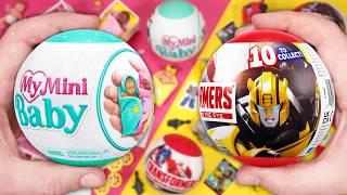 Opening Two Totally Opposite Series – My Mini Baby & Transformers (Zuru 5 Surprise)