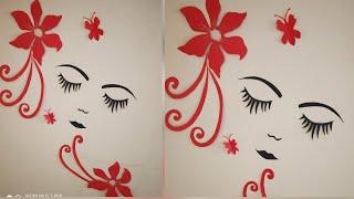 DIY Beautiful Woman Wall Decor / Paper Women Wall Art / Wall Decoration / Sv craft zone