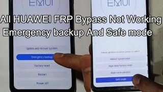 All HUAWEI 2020 FRP/Google Lock Bypass/Not Working Emergency backup And Safe mode/Android/EMUI10/9.1