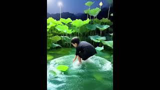 Cute Baby Catching Frog#cutebaby#funny#vlog#parenting