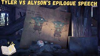 Alyson vs Tyler's EPILOGUE Speech | Both Variations | Tell me Why Finale