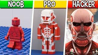 LEGO Colossal Titan: Noob, Pro, HACKER! / (Attack On Titan)