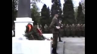 Poland And USSR Anthem Wreath Ceremony In Żagań At May,9 1991