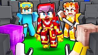 Hunters vs IRON MAN in Minecraft!