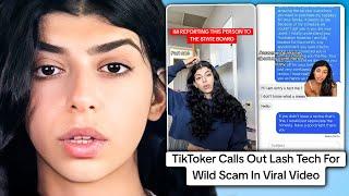 TikToker Calls Out Lash Tech After Viral Scam