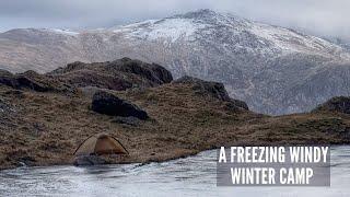 Solo Winter Camping in Snowdonia with the Hilleberg Unna | Strong Winds & Freezing Temps