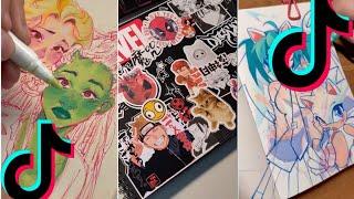 ART SKETCHBOOK  TIKTOK compilation [NO OUTROS] | Read desc #9