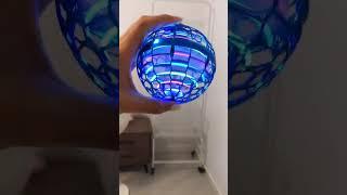 Flying Gyrosphere Ball Blue Glowing Lights Spinning Toy Fun Smart Fly Gadgets Drone