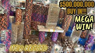 $500,000,000.00 BUY IN, 1 QUARTER CHALLENGE, HIGH RISK COIN PUSHER! (RECORD WIN)