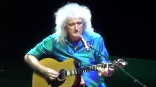 Brian May is playing  Something  (Beatles song)