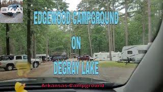 Edgewood Campground on Lake Degray  in Arkansas, Drive Through the park.