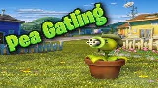 Gameplay with Pea Gatling | Plants vs Zombies Garden Warfare 1