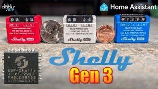 Shelly Gen3 Mini Smart Relays & Power Monitoring - ESP32-C3