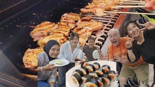 Kumpul Dengan Teman, Aku Masakin Kimbap,Sate,Soup Tomat.