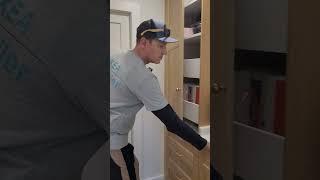 Demonstrating an IKEA walk-in pantry with Swedish Door fronts we installed in Virginia Beach, VA