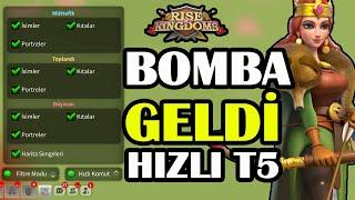 Bomba Güncellemesi ve Sonuçları - Artık T5'e Daha Hızlı Acabilirsiniz - Rise of Kingdoms