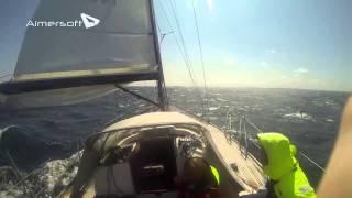 Luffe 40.04. Sailing from Skagen to Sæby in 9,6 knots