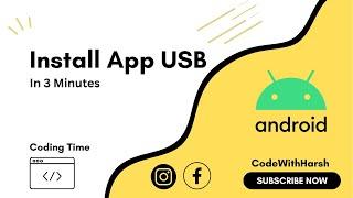 How to Install app in your phone with the help of USB in Android Studio | 2024 | JAVA, KOTLIN