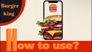 How to order on the Burger King app