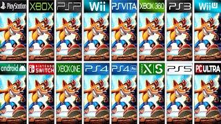 Comparing Crash Bandicoot in All Consoles (Side by Side) 4K