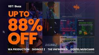 VSTBuzz Deals #1/2023 - Up to 88% off The Unfinished, Dignoiz, WA Production & Gospel Musicians