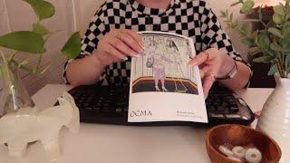 ASMR Museum Check In Soft-Spoken  Customer Service, Page Flipping, Gift Wrapping
