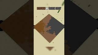 Minecraft Grass Fight Brown vs Dark Grey