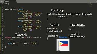 How to Looping in PHP Tagalog Tutorial