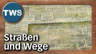 Easy2build: paved roads & paths / cobblestones (tutorial, wargaming, tabletop, terrain, TWS)