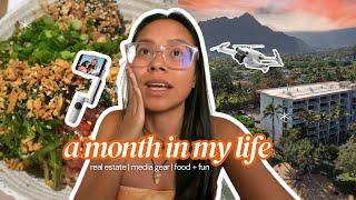 LIFE IN HAWAII | a month in reflection | 9 property shoots, 2 drones, 2 gimbals, friends, food, fun