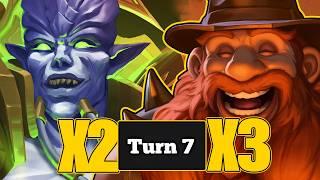 Turn 7 Golden Brann And Double Archimonde, This Game Is Easy | Dogdog Hearthstone Battlegrounds