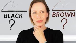 Should OVER 40 wear BROWN or BLACK EYELINER ?!!