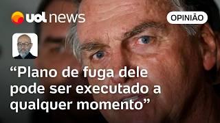 Bolsonaro não esconde desejo de fuga e pode executar o plano a qualquer momento, diz Josias de Souza