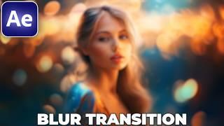 How to do LENS BLUR TRANSITION in After Effects WITHOUT PLUGINS