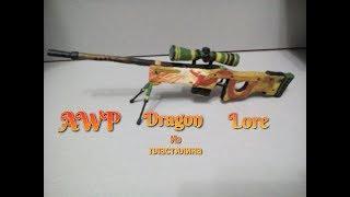 AWP Dragon Lore из пластилина | Cs Go